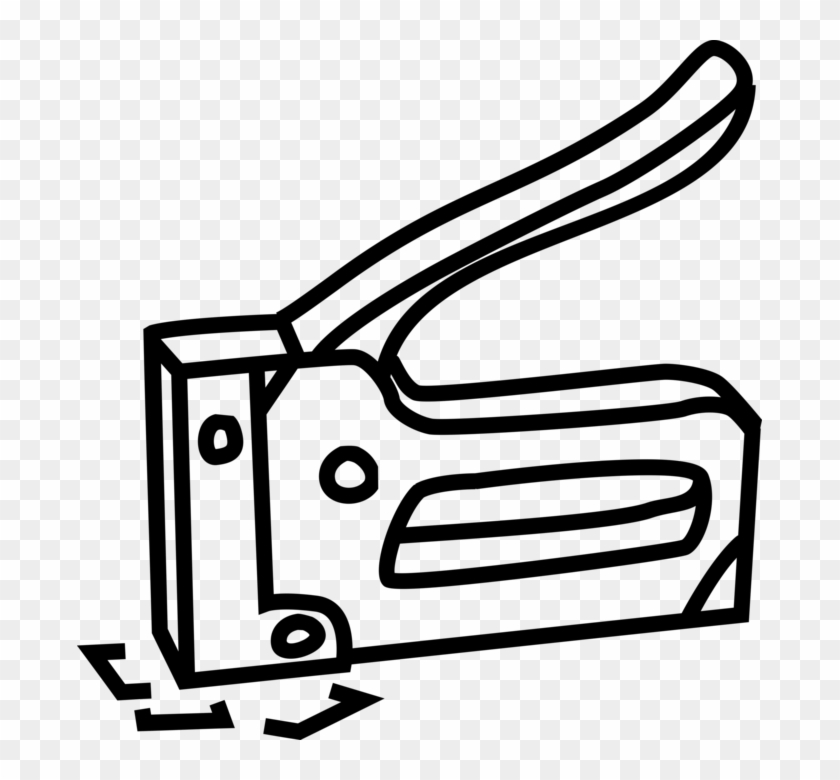 840x780 Vector Illustration Of Staple Gun Or Powered Stapler
