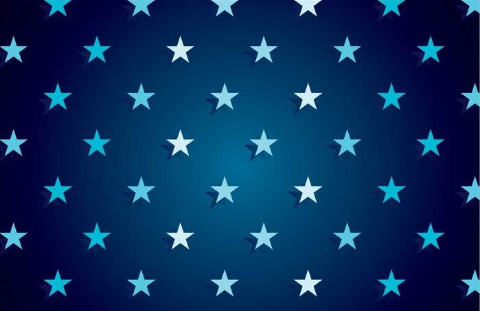 699x454 Dark Blue Star Background Vector