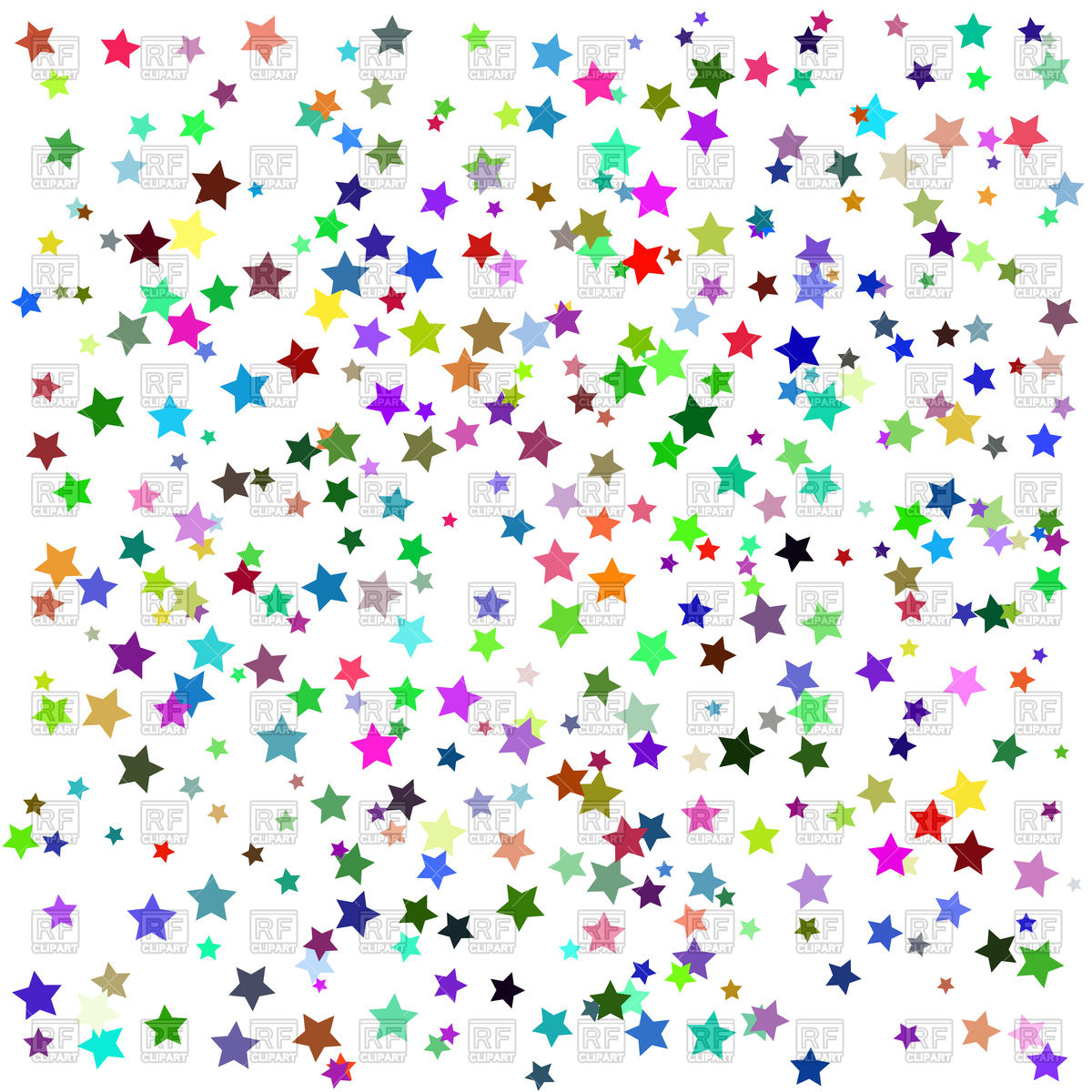 1200x1200 Colorful Stars Background Vector Image Of Backgrounds, Textures