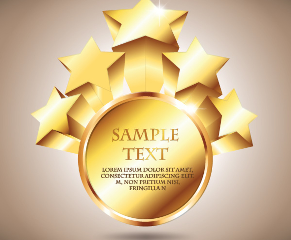 Golden Star Badge Vector Art Graphics 1136x936 Golden Star Badge Vector Art Graphics
