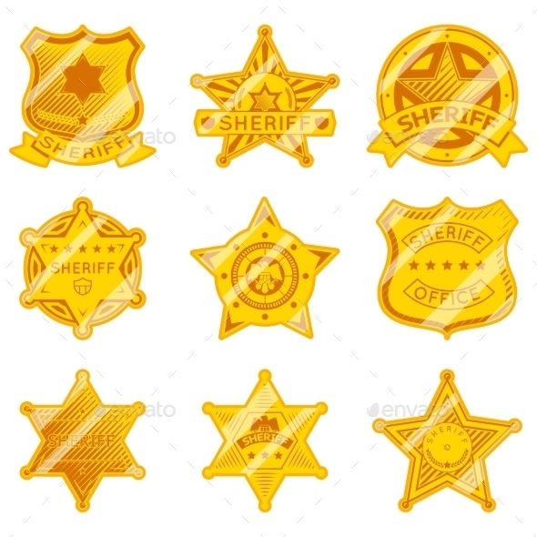 Golden Sheriff Star Badges Police And Law, Authority And Justice 590x590 Golden Sheriff Star Badges Police And Law, Authority And Justice