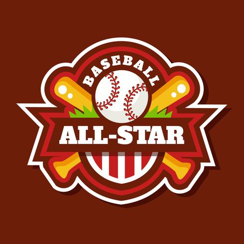 Baseball All Star Badge Vector 490x490 Baseball All Star Badge Vector