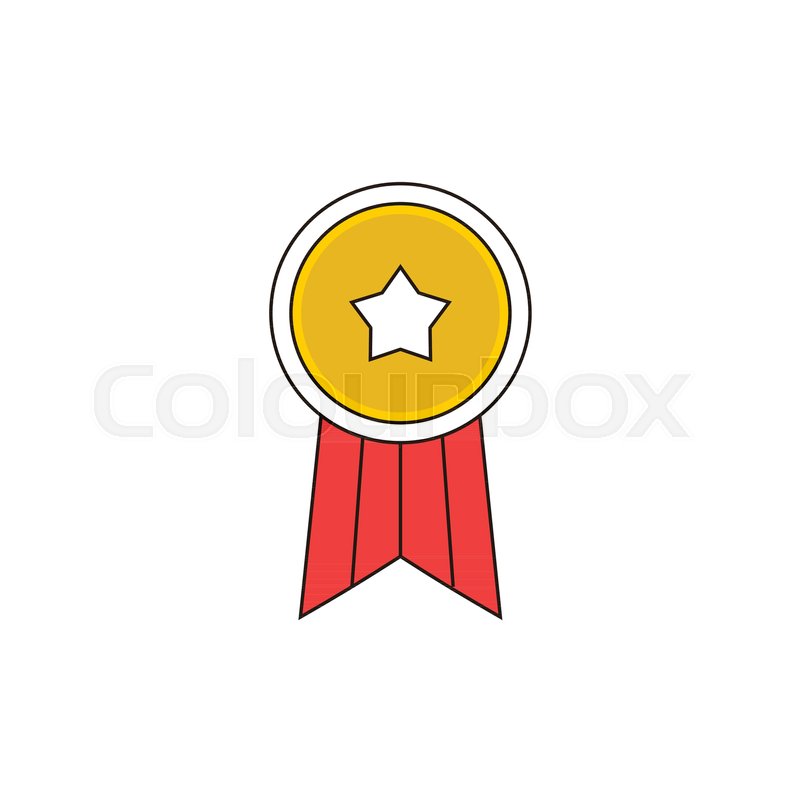 Simple Star Badge Vector Outline Icon Stock Vector Colourbox 800x800 Simple Star Badge Vector Outline Icon Stock Vector Colourbox