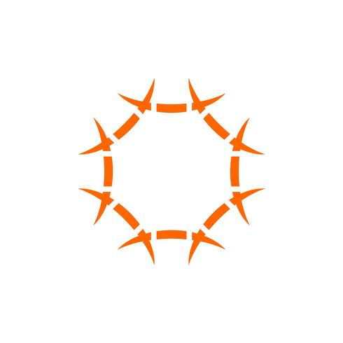 490x490 Star Border Logo Template Illustration Design Vector