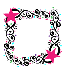 224x239 Star Border Vector