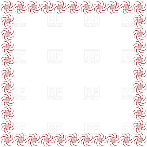480x480 Twisted Stars Border Vector Image Of Borders And Frames