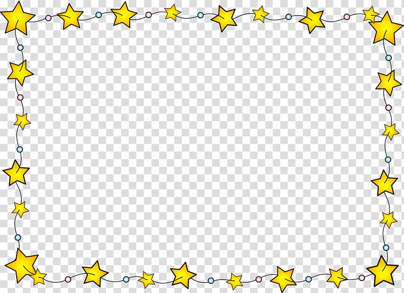 800x580 Yellow Stars Illustration, Stars Border Transparent Background Png