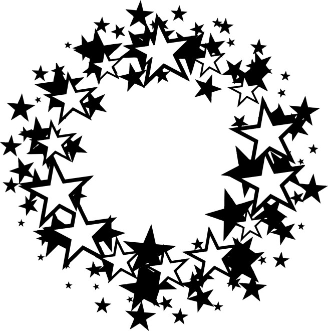 655x660 Ring Of Stars Vector
