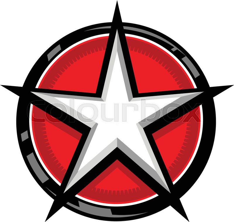 800x760 Star Circle Badge Logo Stock Vector Colourbox