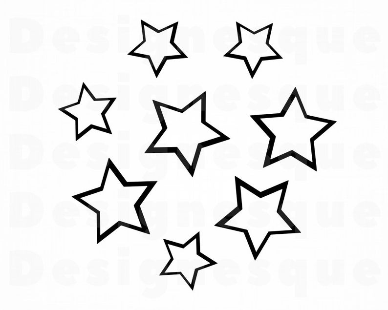 794x635 Star Circle Stars Stars Clipart Stars For Etsy