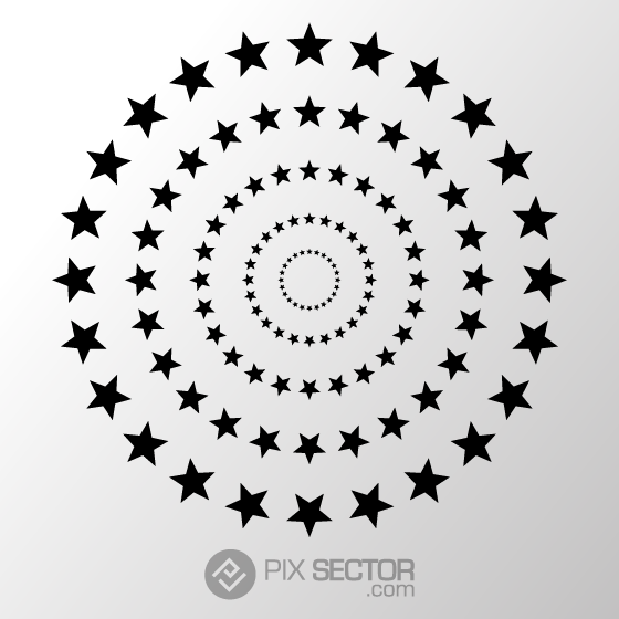 560x560 Star Circle Vector Free