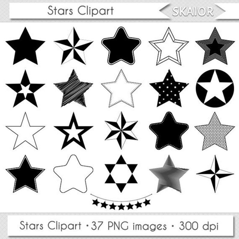 794x794 Stars Clipart Vector Stars Clip Art Star Silhouette Clipart Etsy