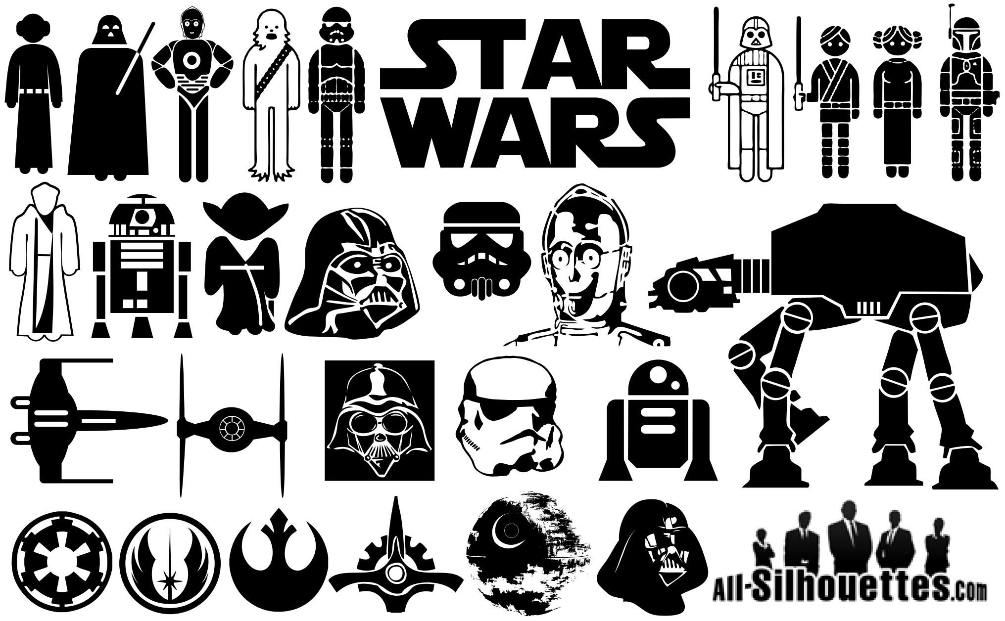 2031x1256 Disney Star Wars Silhouette, Lego Star