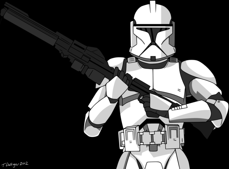 800x590 Clone Trooper Vector Star Wars Badassery Star Wars Drawings