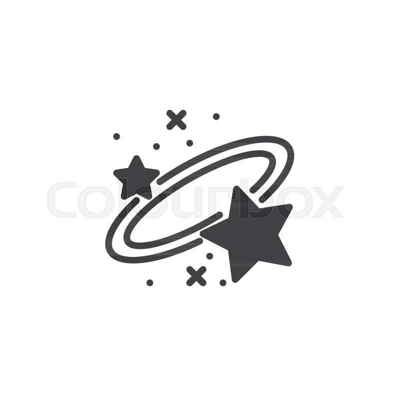 800x800 Galaxy With Stars Icon Vector, Filled Stock Vector Colourbox