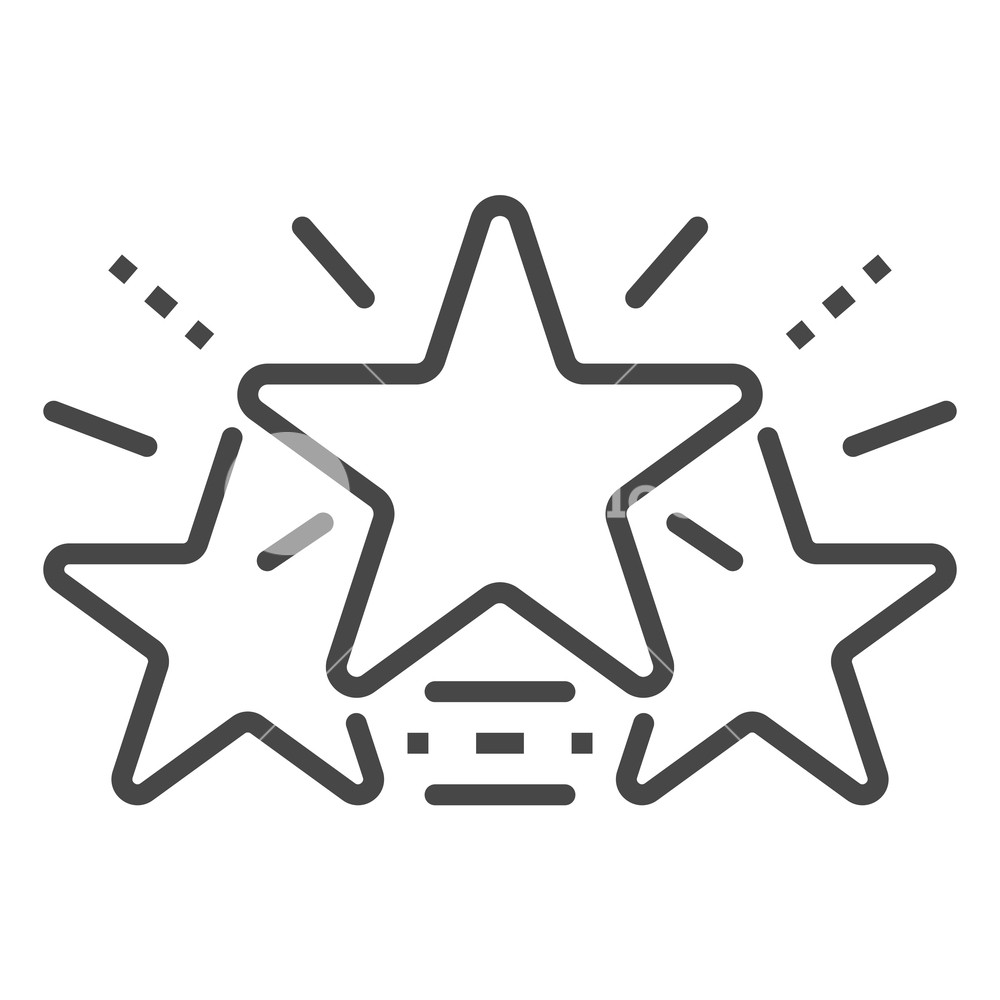 1000x1000 Glow Stars Icon Outline Glow Stars Vector Icon For Web Design