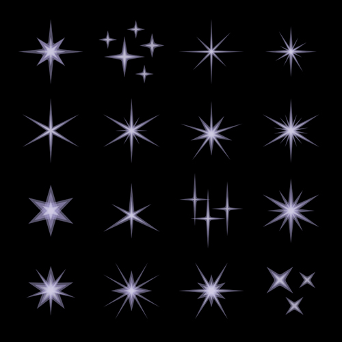 500x500 Shining Star Light Illustration Vector Free Download