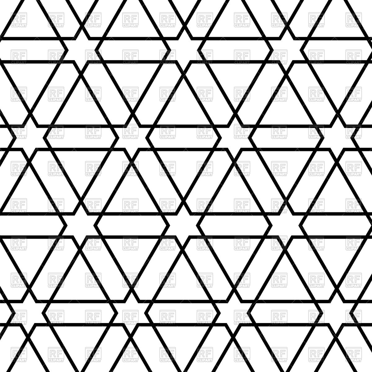 1200x1200 Abstract Ornamental Background With Lines And Stars Vector Image