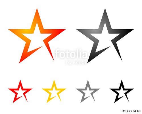 500x400 Star Line Swoosh Logo Template Stock Image And Royalty Free