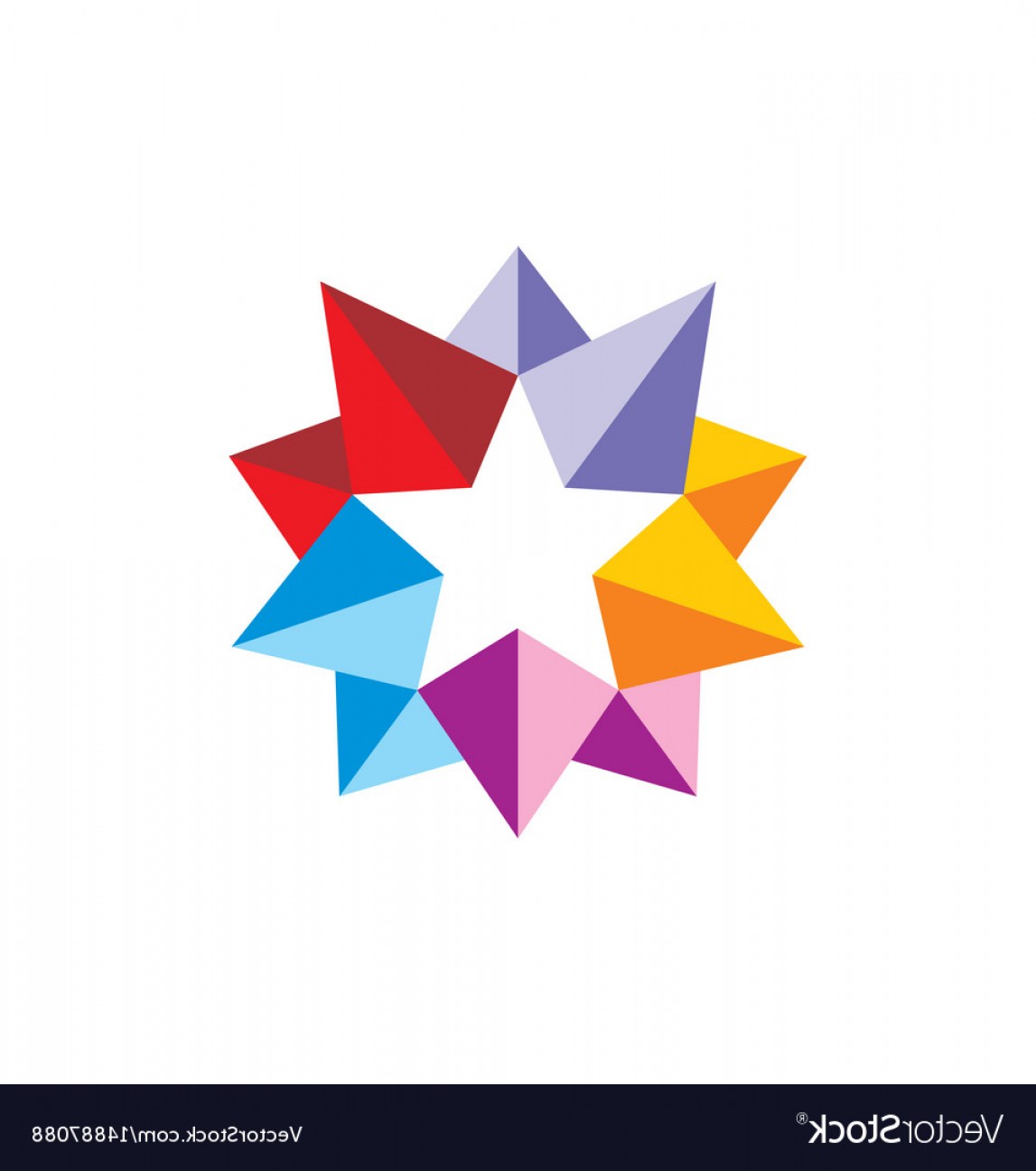 1147x1296 Star D Colorful Abstract Logo Vector Wallkeeper