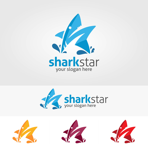 500x500 Abstract Star Logos Vector Set Free Download