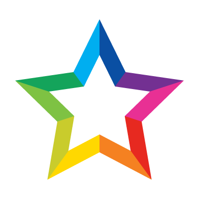 400x400 Colorful Star Logo Template