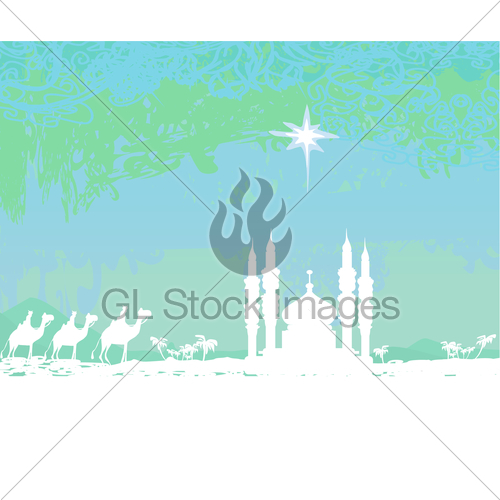 Classic Three Magic Scene And Shining Star Of Bethlehem, Gl 500x500 Classic Three Magic Scene And Shining Star Of Bethlehem, Gl