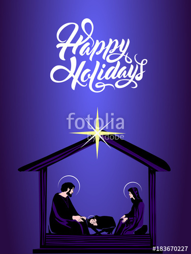 Christmas Christian Nativity Scene With Baby Jesus In The Manger 376x500 Christmas Christian Nativity Scene With Baby Jesus In The Manger