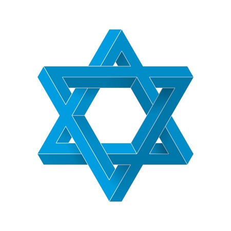 450x450 Impossible Star Of David Vector Illustration Royalty Free