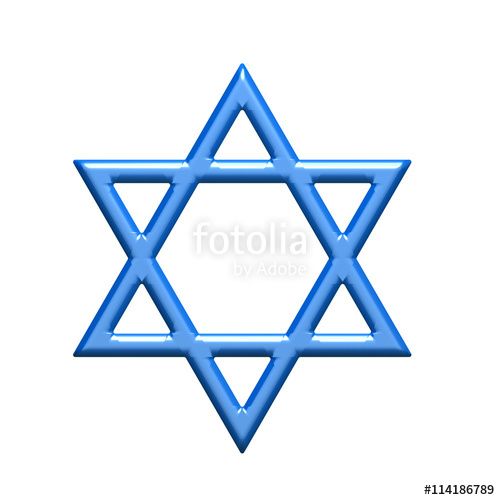 500x500 Star Of David, Judaism Symbol Rendering Illustration David