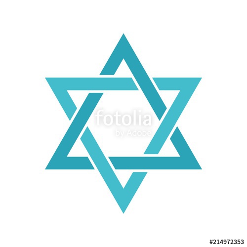 500x500 Star Of David Icon Flat Illustration Of Star Of David Vector Icon