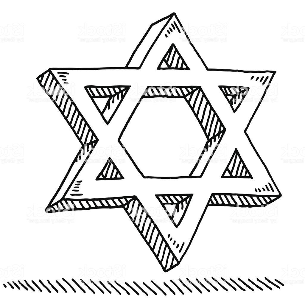1024x1024 Best Hd Star Of David Sketch Vector Images Free Vector Art