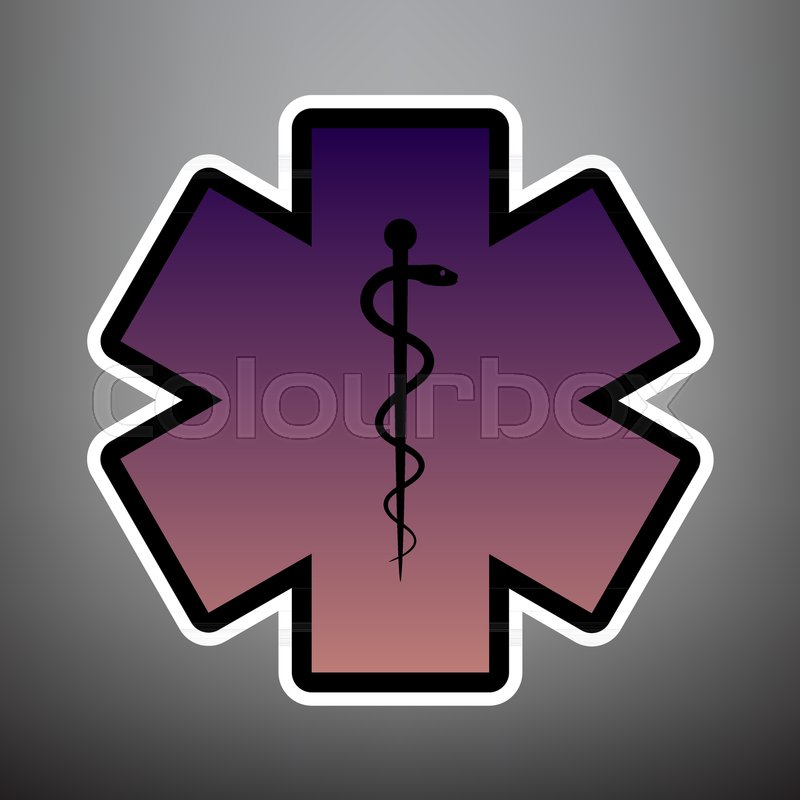 800x800 Medical Symbol Of The Emergency Or Stock Vector Colourbox