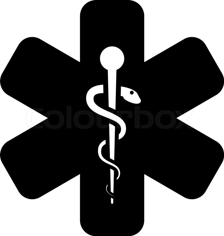 762x800 Star Of Life Icon Flat Design Stock Vector Colourbox