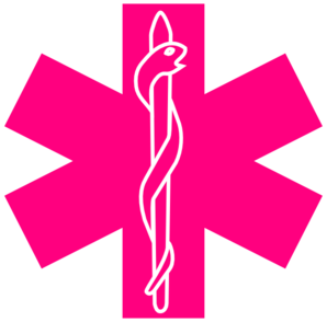 298x294 Ems Symbols Clip Art Pink Star Of Life Clip Art