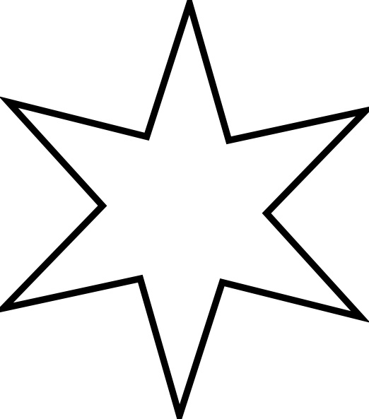 522x593 Outline Star Clip Art Free Vector In Open Office Drawing