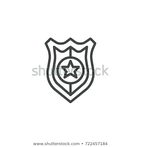 450x470 Police Badge Outline Police Badge Line Icon Outline Vector Sign