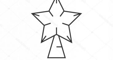 367x195 Christmas Star Outline Vector Archives