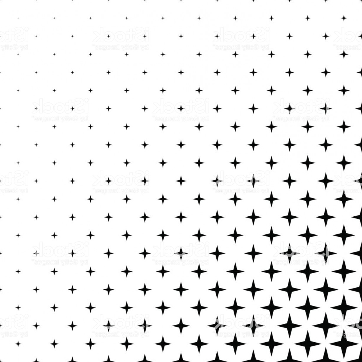 1228x1228 Monochrome Star Pattern Vector Background Graphic Design