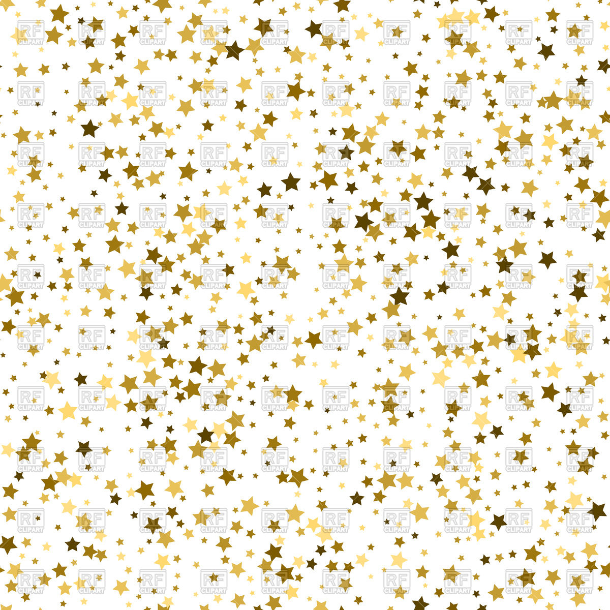 1200x1200 Gold Star Seamless Pattern Vector Image Of Backgrounds, Textures