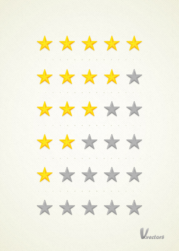 Create A Set Of Detailed, Vector Rating Stars 600x840 Create A Set Of Detailed, Vector Rating Stars