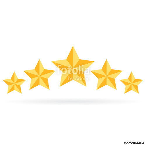 Five Star Rating Vector Icon Stock Image And Royalty Free Vector 500x500 Five Star Rating Vector Icon Stock Image And Royalty Free Vector