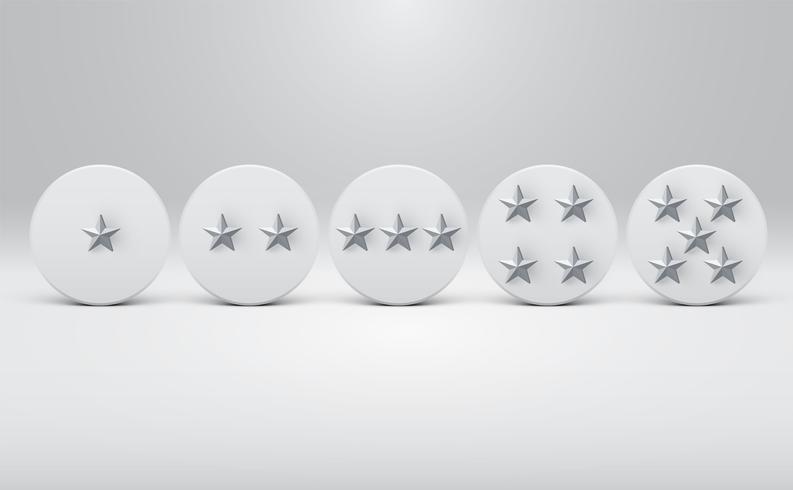 High Detailed Star Rating Buttons, Vector Illustration 793x490 High Detailed Star Rating Buttons, Vector Illustration
