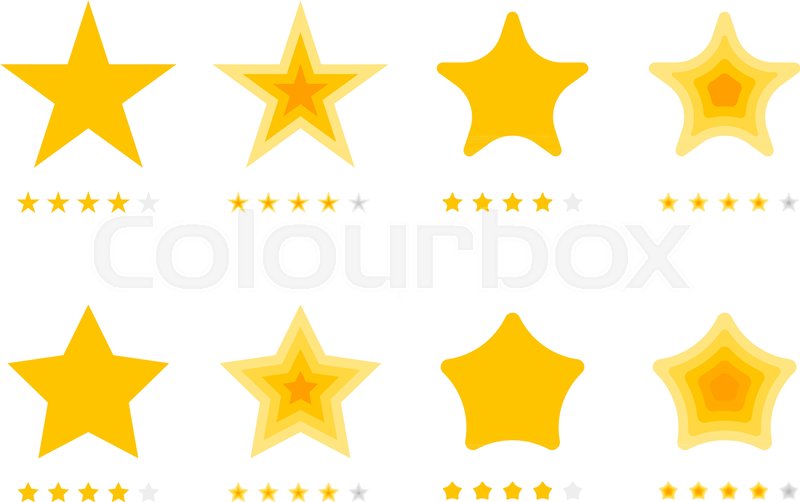 Stars Rating Vector Collection With Stock Vector Colourbox 800x502 Stars Rating Vector Collection With Stock Vector Colourbox