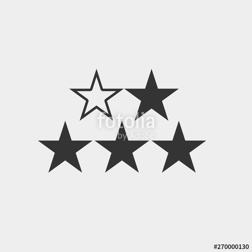 Star Rating Vector Icon Illustration Sign Stock Image And Royalty 500x500 Star Rating Vector Icon Illustration Sign Stock Image And Royalty
