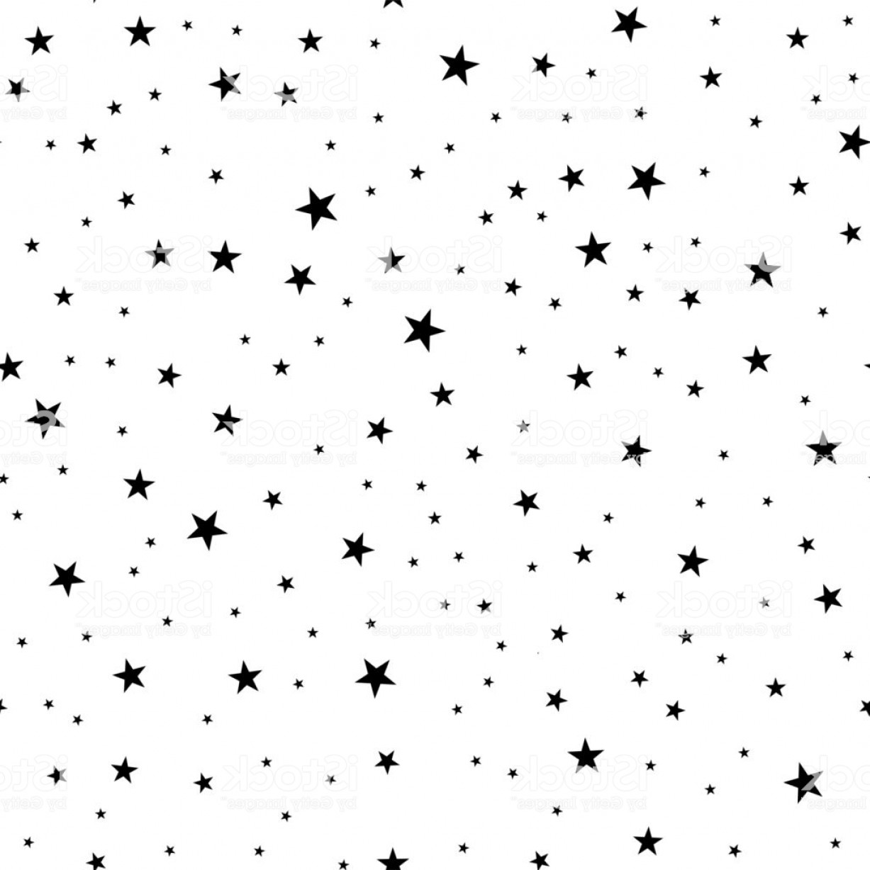 1227x1228 Seamless Pattern From A Star Shape Black Stars On A White