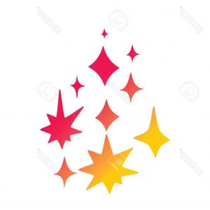 300x300 Shiny Stickers Star Shape Vector Clipart Cqrecords