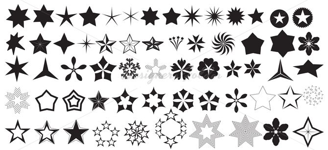 670x308 Vector Stars Shapes Designers Folder Shape And Amy Star