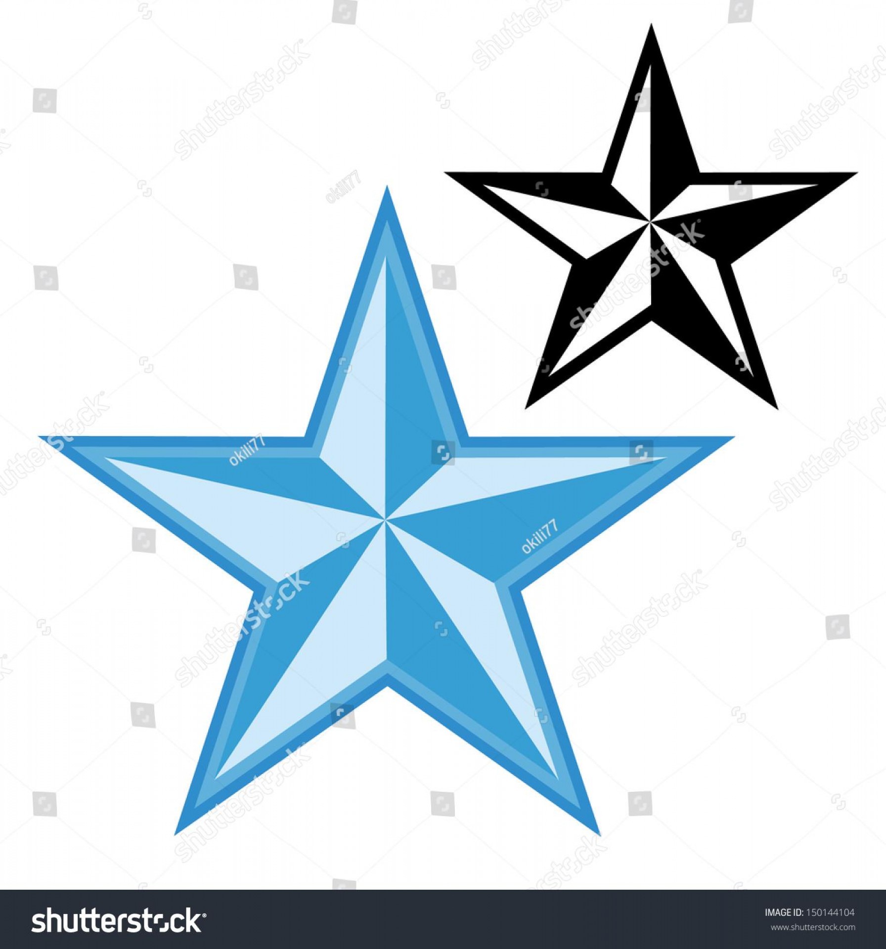 1792x1920 Best Stock Vector Nautical Star Silhouette Drawing Catchsplace