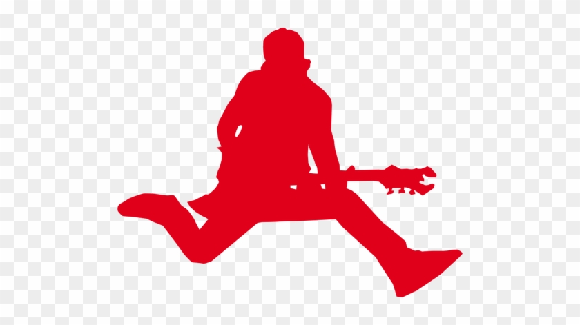 840x471 Silhouette Of Rock Star With Guitar Vector Graphics